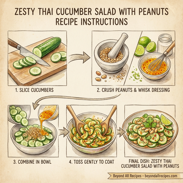 Zesty Thai Cucumber Salad with Peanuts instructions