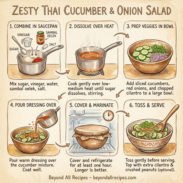 Zesty Thai Cucumber and Onion Salad instructions