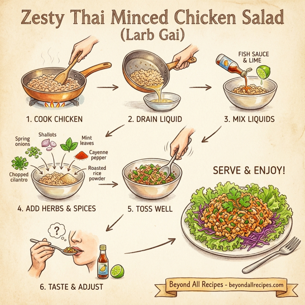 Zesty Thai Minced Chicken Salad instructions