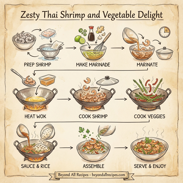 Zesty Thai Shrimp and Vegetable Delight instructions