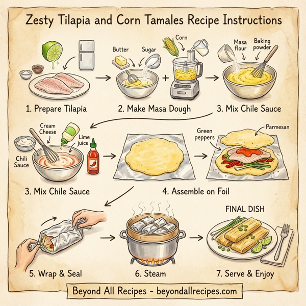Zesty Tilapia and Corn Tamales instructions
