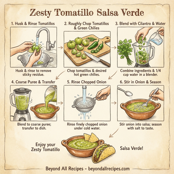 Zesty Tomatillo Salsa Verde instructions