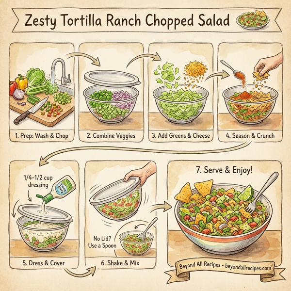 Zesty Tortilla Ranch Chopped Salad instructions