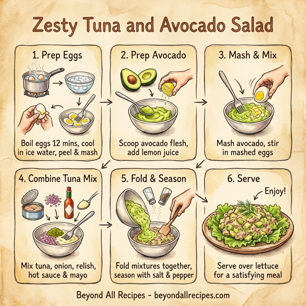 Zesty Tuna and Avocado Salad instructions