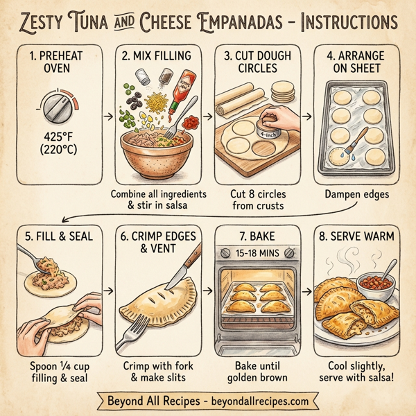 Zesty Tuna and Cheese Empanadas instructions
