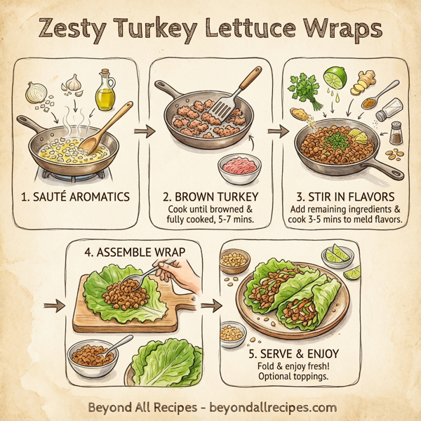 Zesty Turkey Lettuce Wraps instructions