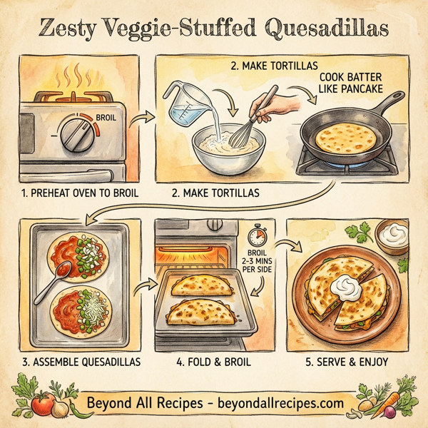 Zesty Veggie-Stuffed Quesadillas instructions