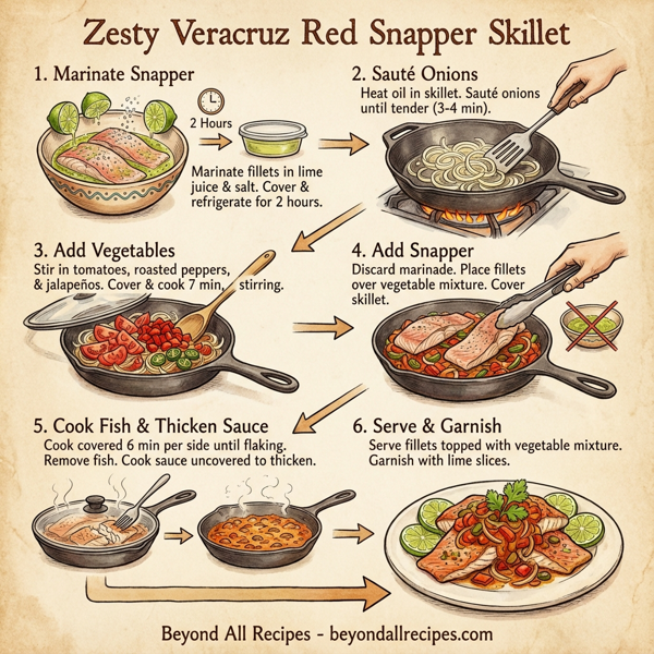 Zesty Veracruz Red Snapper Skillet instructions