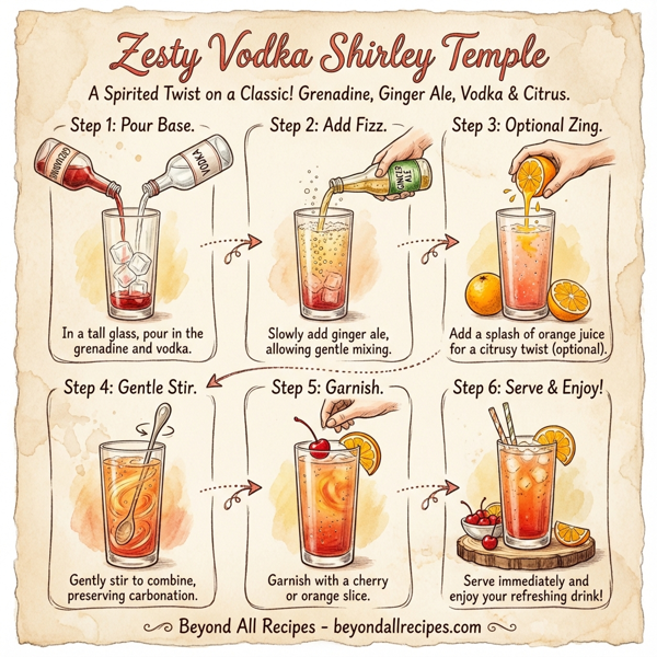 Zesty Vodka Shirley Temple instructions