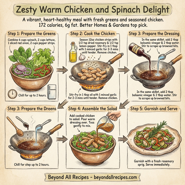Zesty Warm Chicken and Spinach Delight instructions