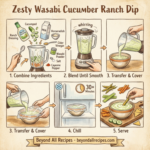 Zesty Wasabi Cucumber Ranch Dip instructions