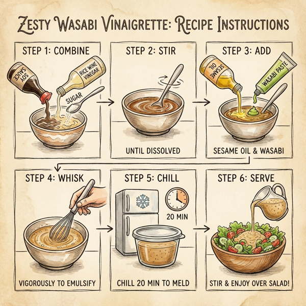 Zesty Wasabi Vinaigrette instructions
