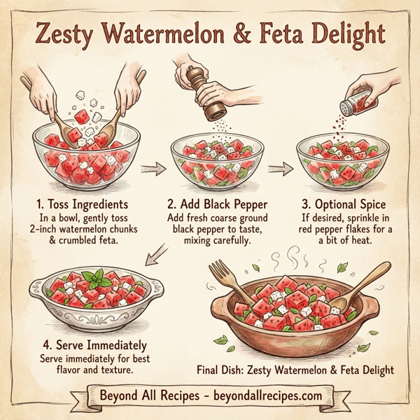 Zesty Watermelon and Feta Delight instructions
