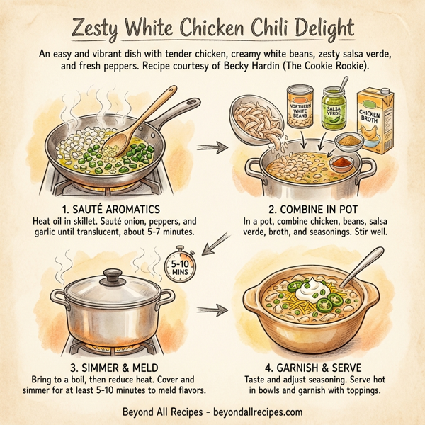 Zesty White Chicken Chili Delight instructions