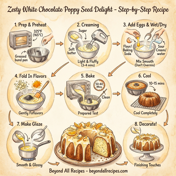 Zesty White Chocolate Poppy Seed Delight instructions
