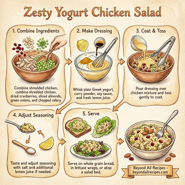 Zesty Yogurt Chicken Salad instructions