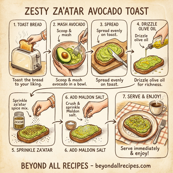 Zesty Za'atar Avocado Toast instructions