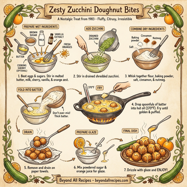 Zesty Zucchini Doughnut Bites instructions