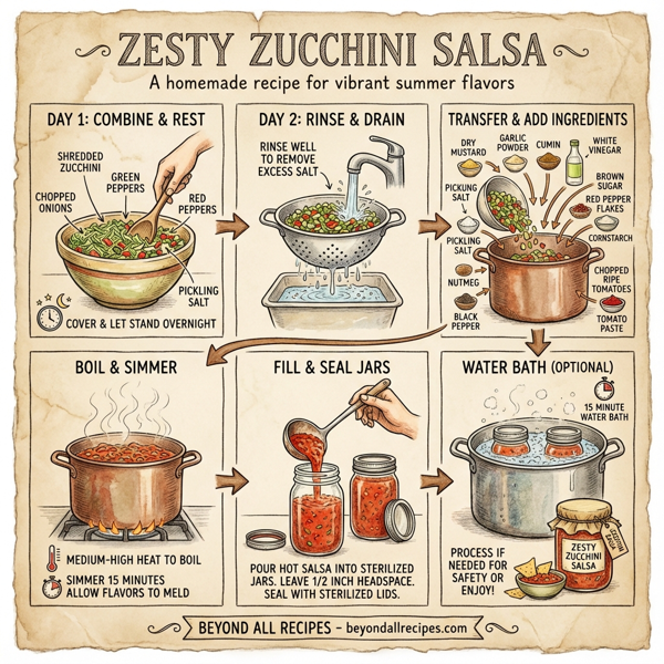 Zesty Zucchini Salsa instructions