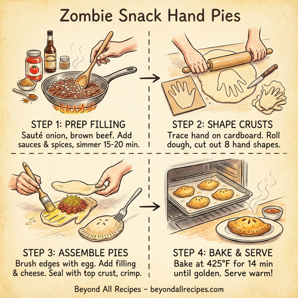 Zombie Snack Hand Pies instructions