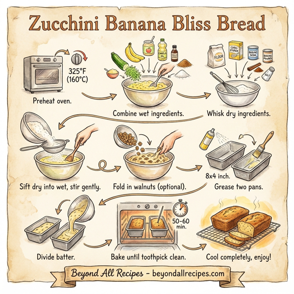 Zucchini Banana Bliss Bread instructions