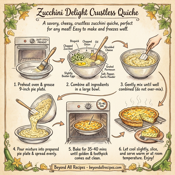 Zucchini Delight Crustless Quiche instructions
