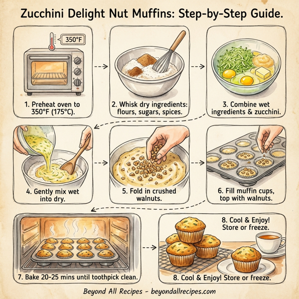 Zucchini Delight Nut Muffins instructions