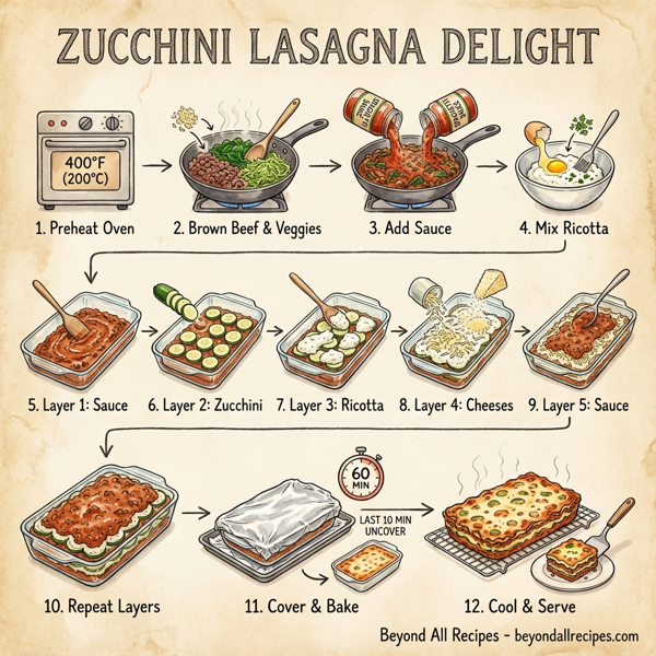 Zucchini Lasagna Delight instructions