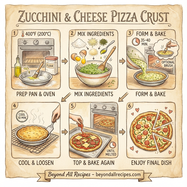 Zucchini & Cheese Pizza Crust instructions
