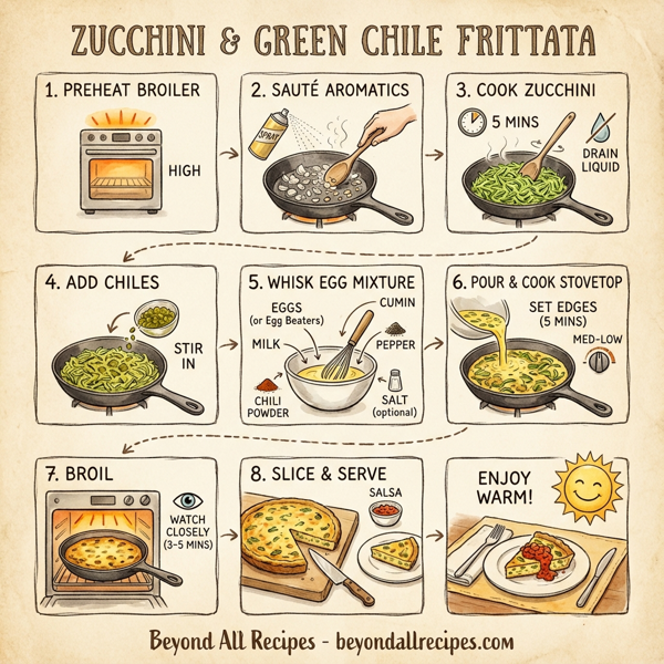 Zucchini and Green Chile Frittata instructions