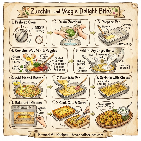 Zucchini and Veggie Delight Bites instructions